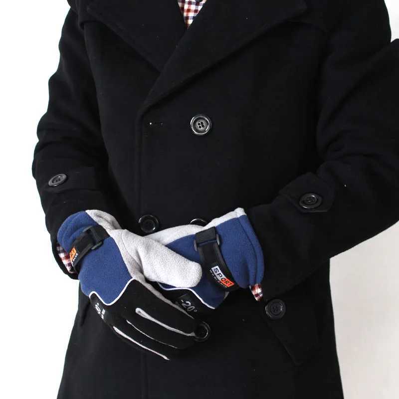 Mens winter wool hot G motorcycle hot warm G polar wool gloves mens snow sports windproof and anti-skid G W241026