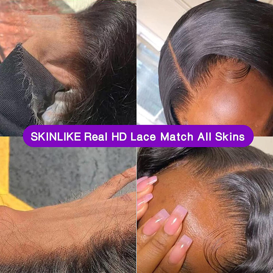 5x5 HD Straight Glueless Human Brazilian 6x6 Lace Closure Pre Plucked Ossilee Hair Wig
