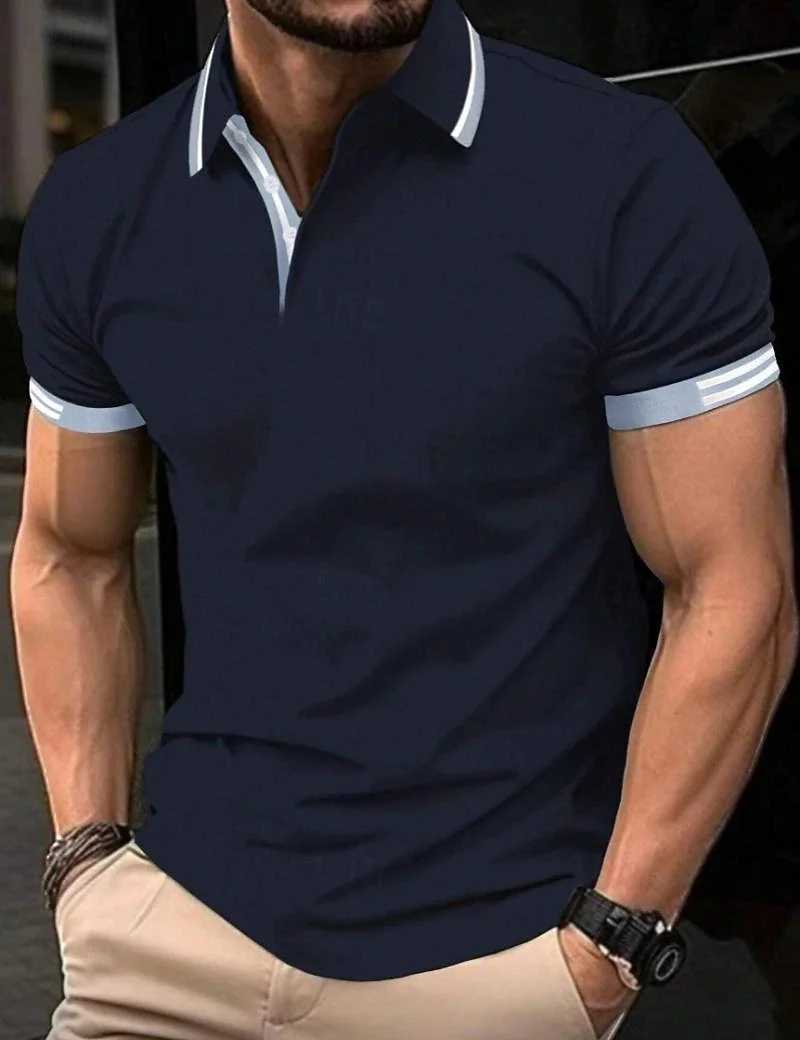 Mens T-shirt new shirt high-quality mens short sleeved shirt breathable top business casual sweater absorbent shirt W241026