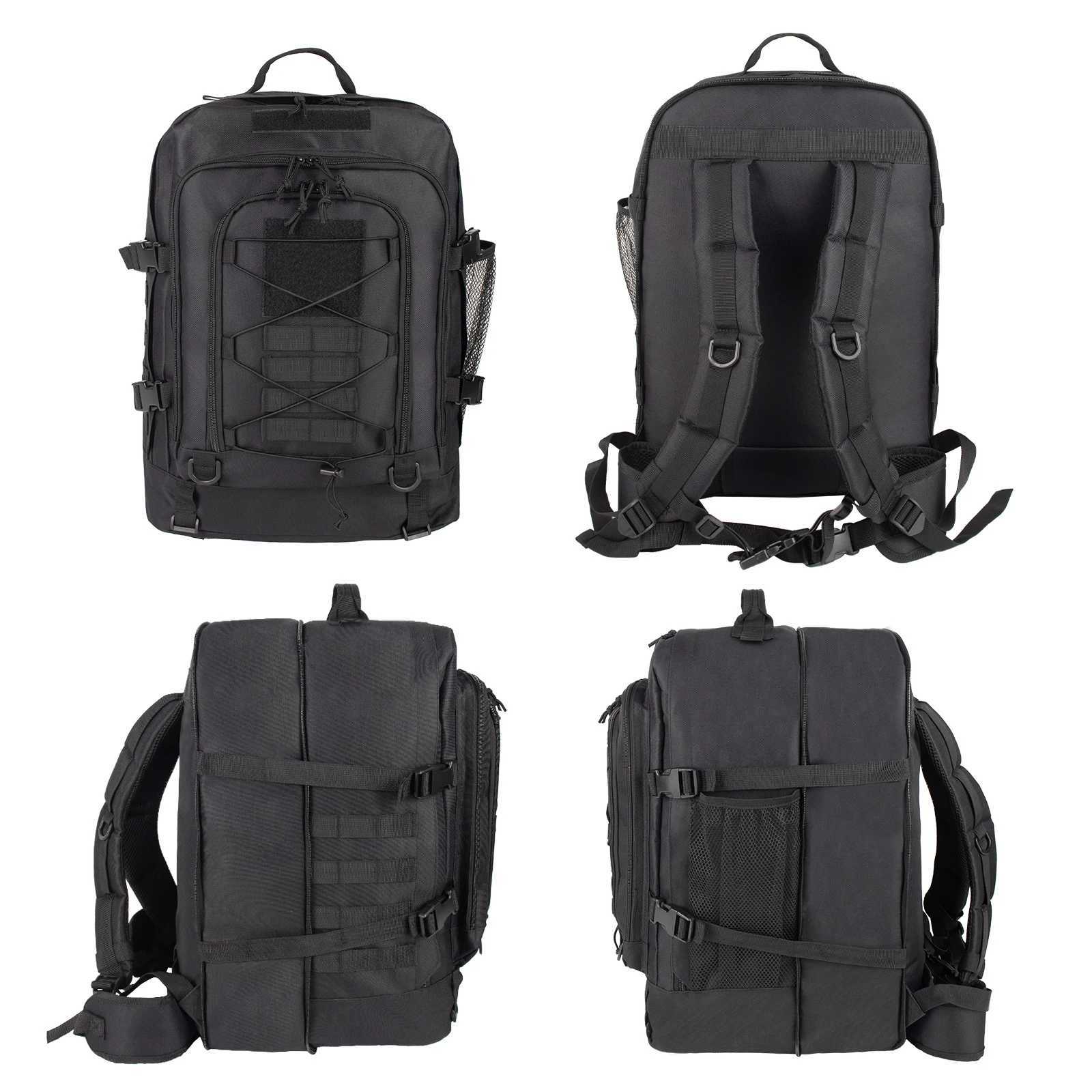Expandable 64-40L Tactical Backpack Extra Large Capacity Rucksack Army Military For Men Women 3 Day Assault Pack Molle Bag ForXJ241026
