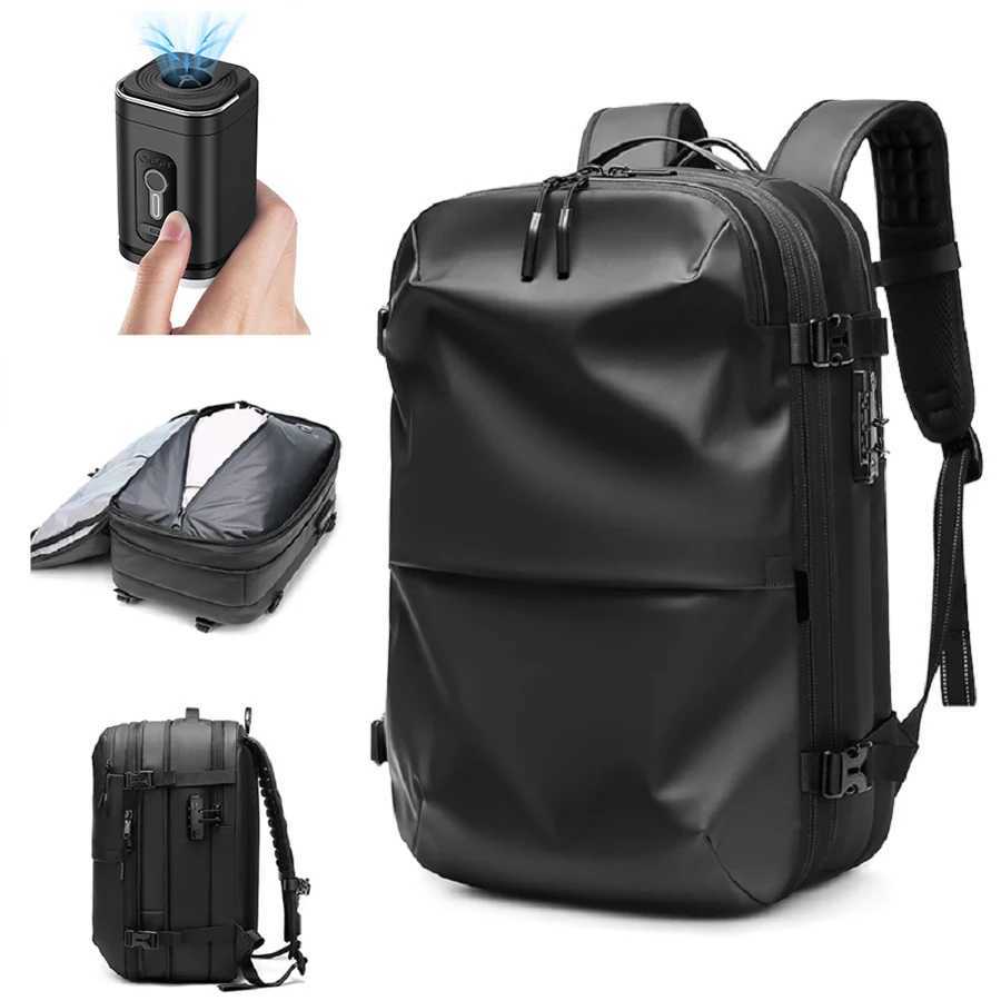 Men Travel Backpack vacuum compressi 17 inch Laptop Backpack Business Large Capacity school Backpack Expanded Hiking backpackXJ241026