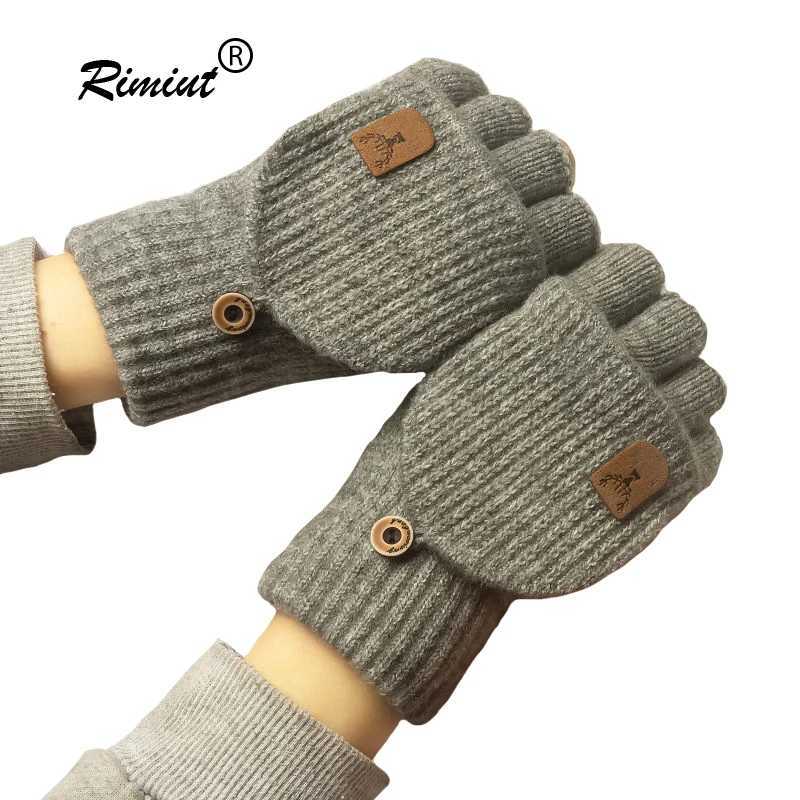 Knitted Finger Gs Winter Thick Warm Touch Screen Gs Female Gs Warm Half Finger Student Gs W241026