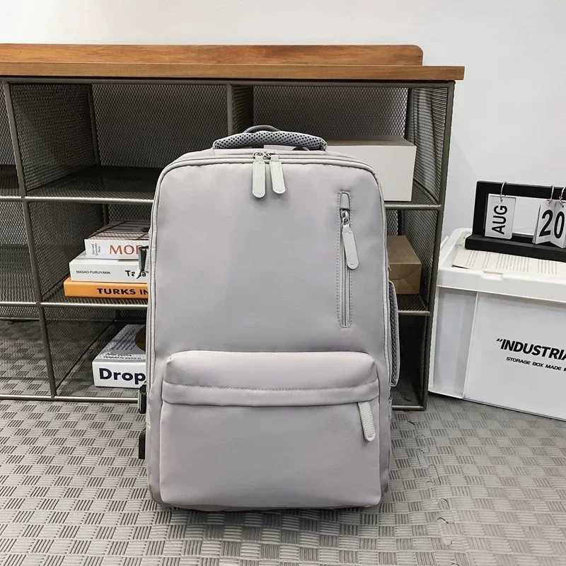 Solid Expand The Capacity of The Backpack 2024 High Quality Couple of School Bag Lady Business Travel Computer BackpackXJ241026