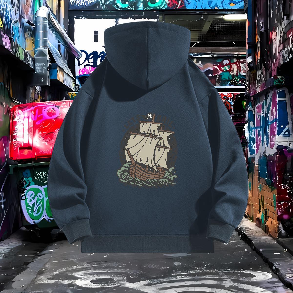 DIY Mens Hoodie Sweatshirt Hooded Collar Breathable Comfortable Men's Hooded Sweatshirt Custom Cartoon Tops Hoodie Autumn Winter Casual Thick Fle