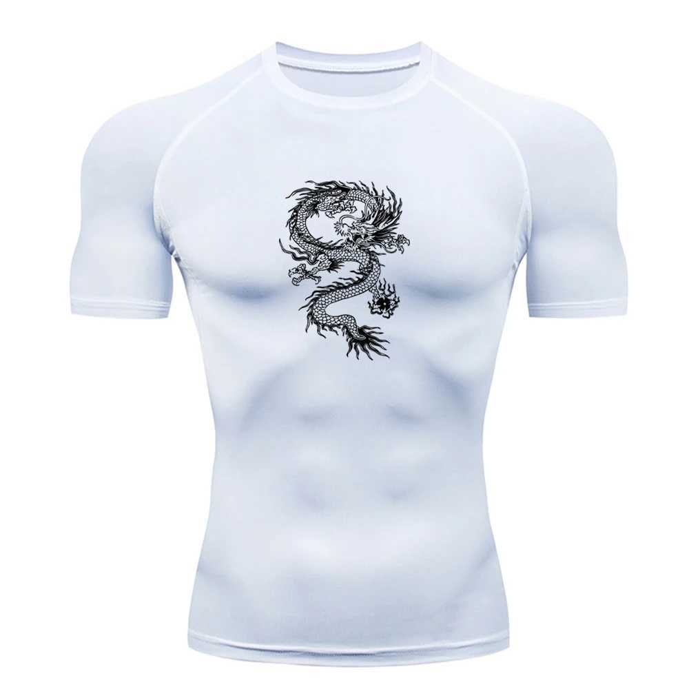 Mens compression shirt summer gym sports running T-shirt quick drying short Sleve mens Rush protective suit W241026