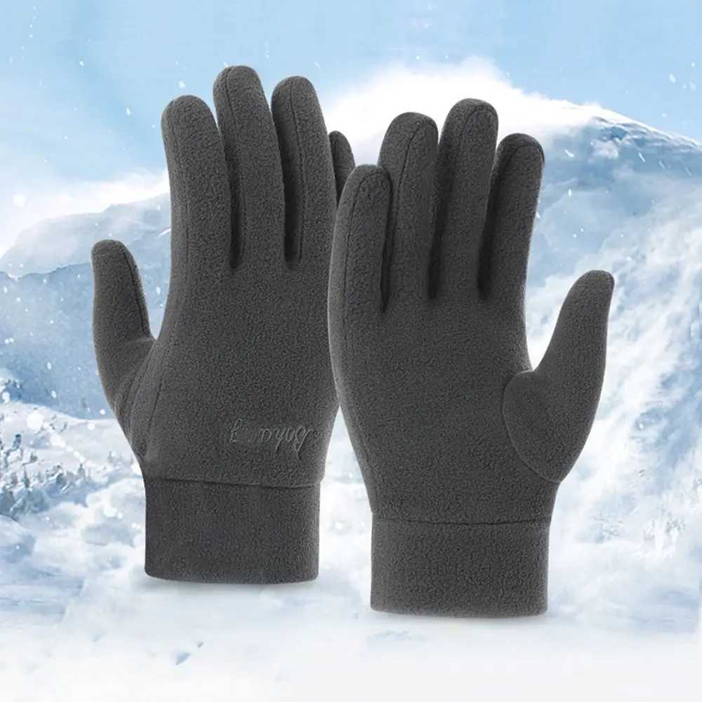 Warm Winter Gs Mens Touch Screen Wool Windproof Gs Skiing Board Motorcycle Riding W241026