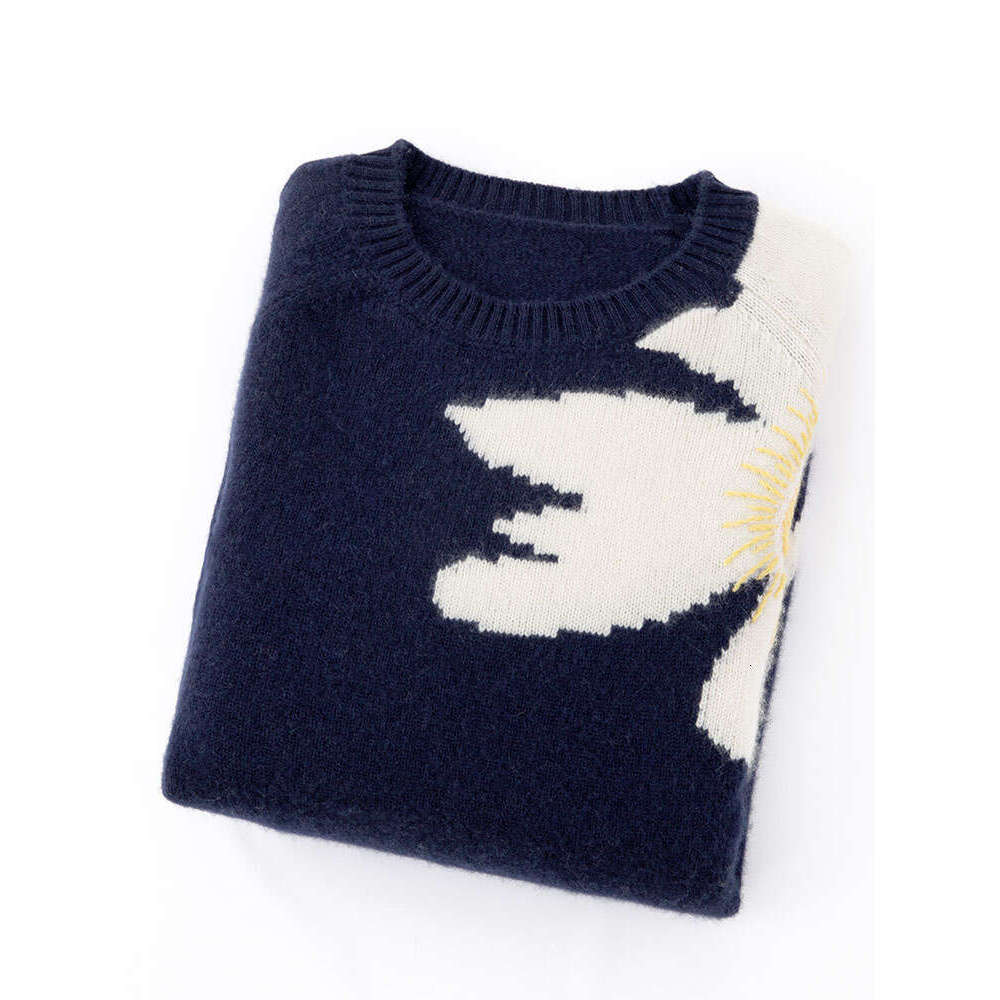 CHICUU Women Autumn Winter Pullover O-Neck Loose Wer Design 100% Cashmere Sweater Light Female Knitwear Tops