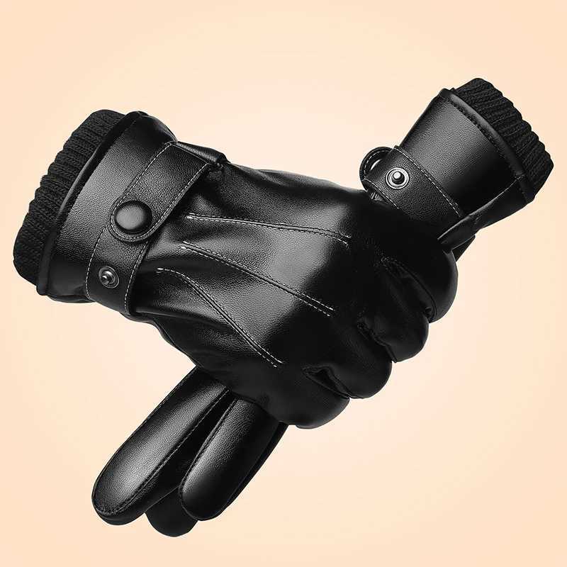 Gs is suitable for mens touchscreen bicycles waterproof windproof riding and warm leather W241026