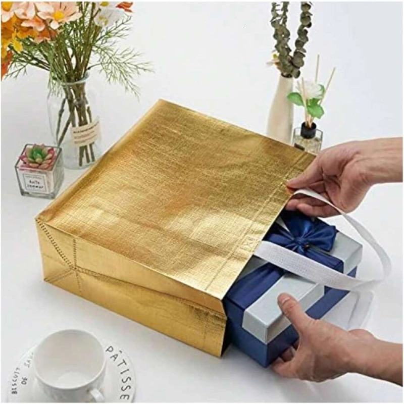 110PCS Reusable Gift Tote Shopping Bags Valentines Day Christmas Birthday Party Wedding Bachelor Party Supplies Gift Boxes Bag 241025
