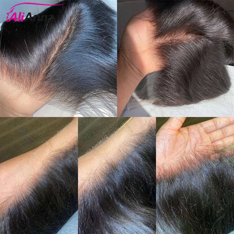 100% Real Closure 4X4 5X5 6X6 7X7 Straight Human Hair 13X6 HD Raw Vieamese 13X4 Frontal Lace Only