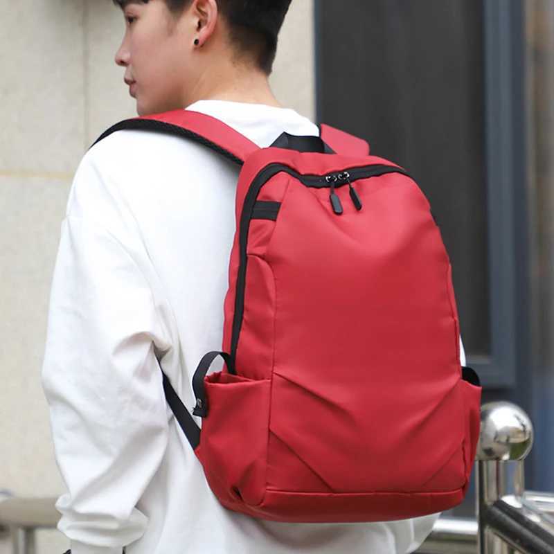 2023 New Luxury Genuine Leather Backpack for Men Travel Black Bagpack Fi Oxford Cloth Men Business Laptop MochilaXJ241026