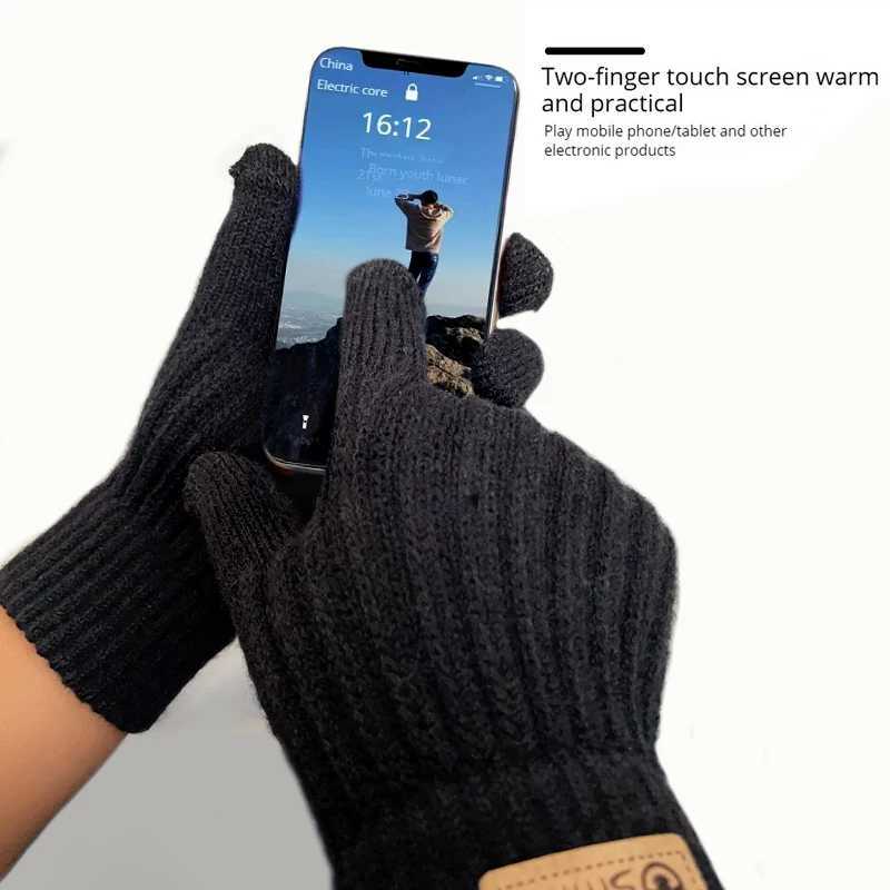 2024 Mens Warm GS Winter Touch Screen with Wool GS Cold Warm Wool Knitted GS W241026