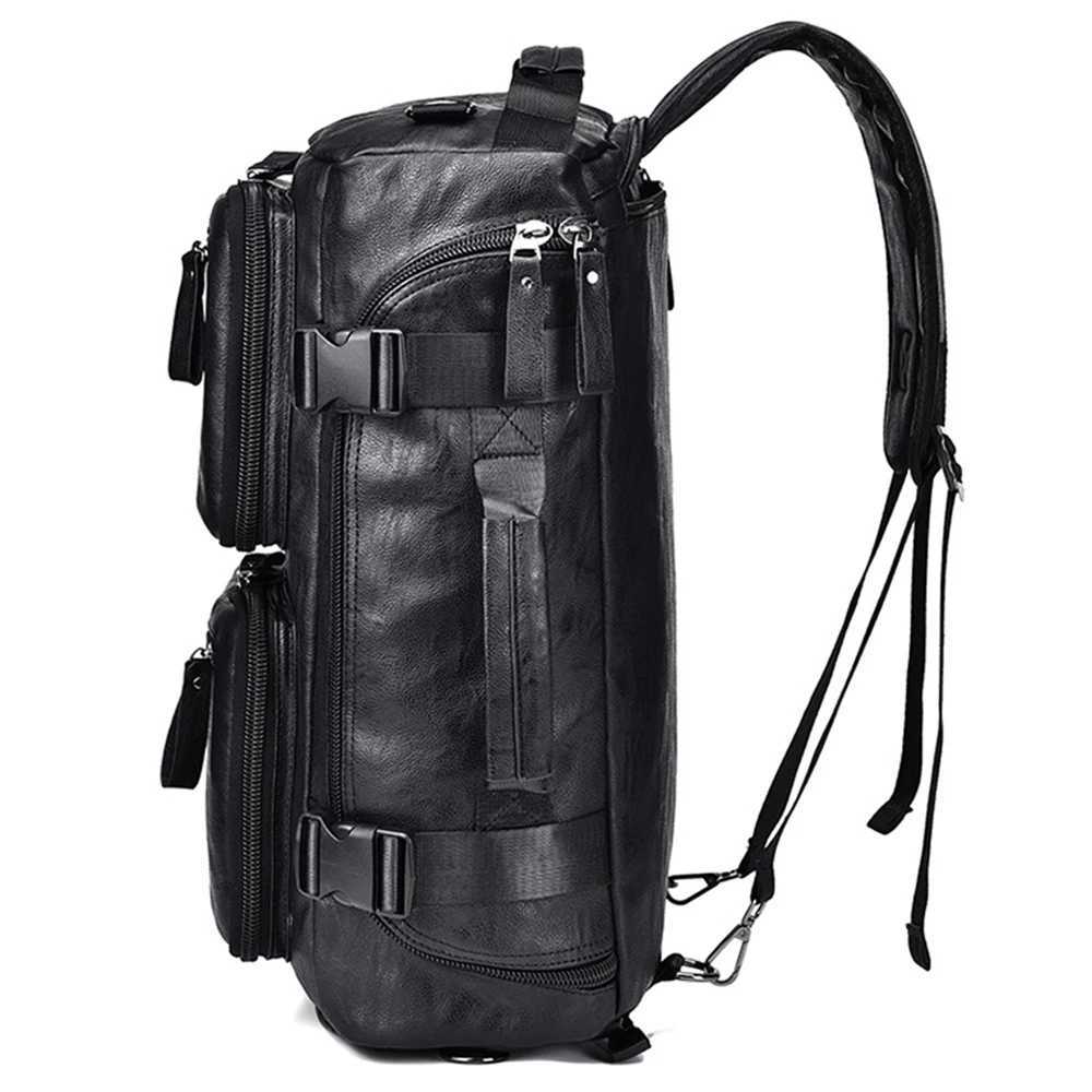 New Mens Large Capacity Travel Backpack Business Trip Handbag Multi Functial Backpack Single Shoulder Crossbody BagXJ241026