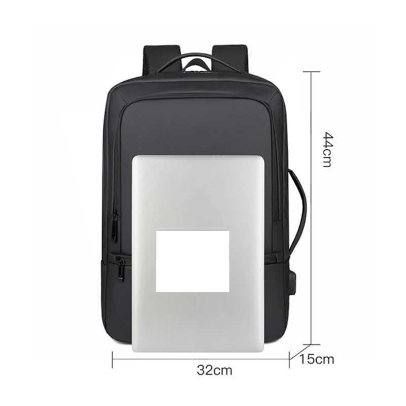 Mens Backpack Black Travel Men Backpacks Bagpack Business Large Capacity School Back Pack Outdoor Bags USB ChargingXJ241026