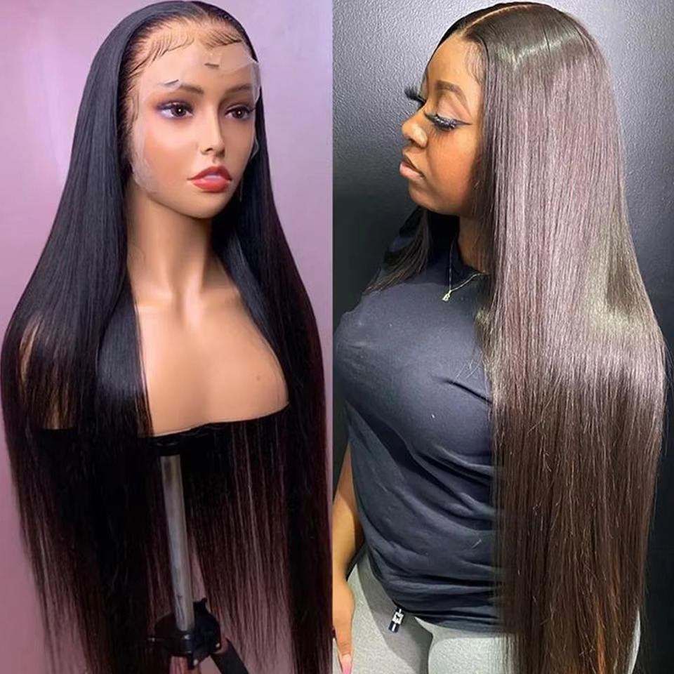 36 Inch Human For Women Brazilian Hair 200% 13x4 360 Hd Frontal Wig 5x5 13x6 Straight Lace Front Wigs