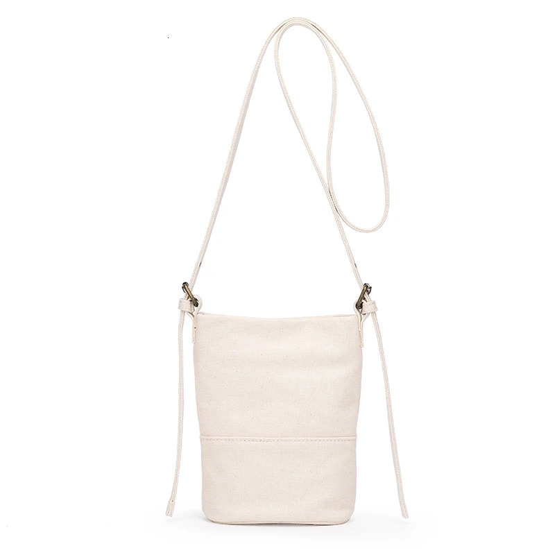Mobile Canvas Small Pocket Womens Korean Version Vertical Style Lightweight Casual Messenger Small Bag Women 241025