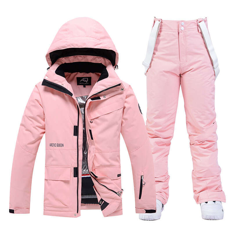 -30 Colors Matching Man & Woman Snow Wear 10K Waterproof Ski Suit Set Snowboard Clothing Outdoor Costumes Winter Jackets + Pants