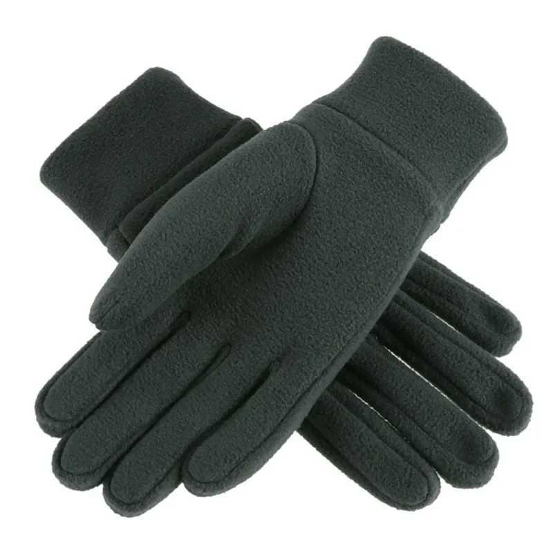 Mens Winter G Solid Womens Outdoor Polar Wool Thick Cold Warm G Motorcycle Wrist G Black Gloves W241026