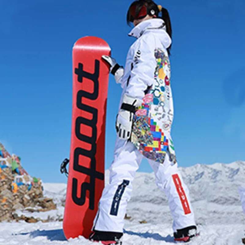 Outdoor Winter Skiing Suites 2025 New Men Overall Windproof Waterproof Snow Jacket Pants Women Sport Snowboard Tracuit Ski Set