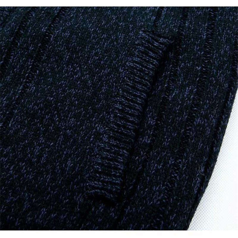 Men's Winter Male Clothes Thick Fleece Casual Cardigan Knitted Sweater For Men Coat Warm 2021