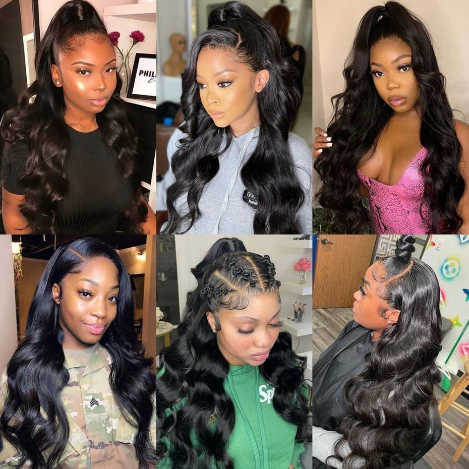 Body Wave Front Wigs 360 Full Indian Hunan Hair 13x4 13x6 HD Lace Frontal Wig For Women Pre Plucked MYLOCKME