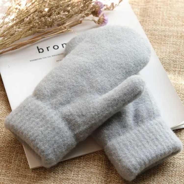 Winter womens model with velvet thickened cold resistant knitting Gs for womens autumn and winter cycling double-layer insulation Gs W241026