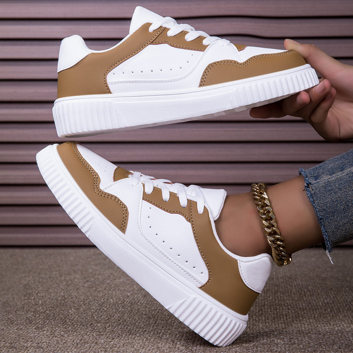 for Men Casual Women Comfortable Breathable Trendy Shoes Non-Slip Wear-Resistant Skateboard Sneakers