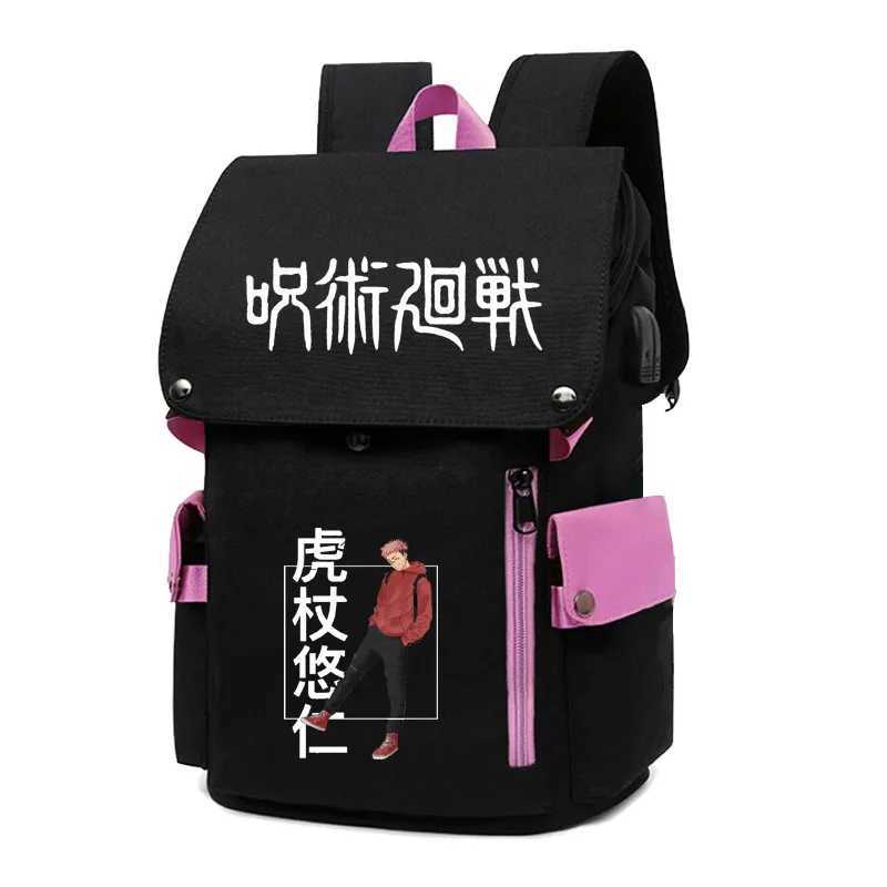 Jujutsu Kaisen Anime Backpack Primary And Middle School Students Boys Girls Schoolbag Women Men Large Capacity Laptop BackpackXJ241026
