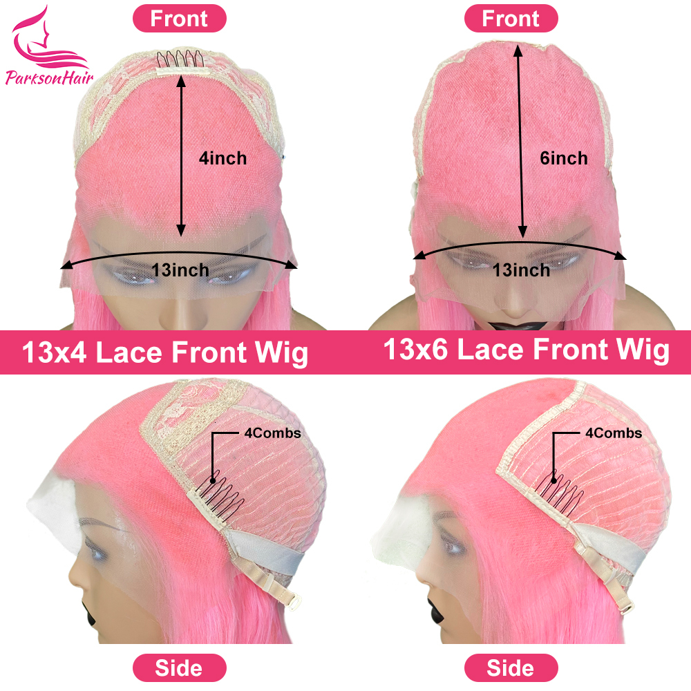 Wear Go Glueless Green 613 Colored 13x4 HD Front Human Hair Wigs For Women Brazilian Straight Lace Frontal Wig