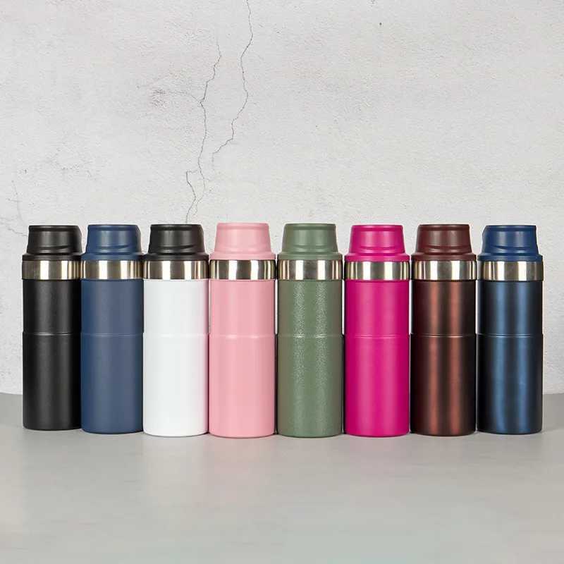 500ml Bpa Free Classic Trigger Action Travel Coffee Mug 16OZ Double Wall Cup Insulated Sports Portable Water BottleXJ241026