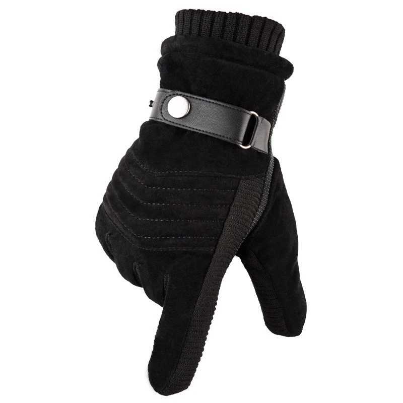 Winter mens G touch screen warm casual G gloves mens outdoor sports full finger solid G W241026