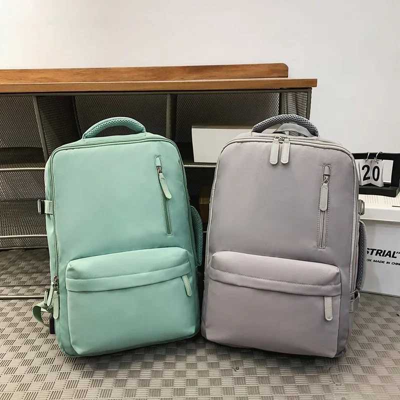 Solid Expand The Capacity of The Backpack 2024 High Quality Couple of School Bag Lady Business Travel Computer BackpackXJ241026