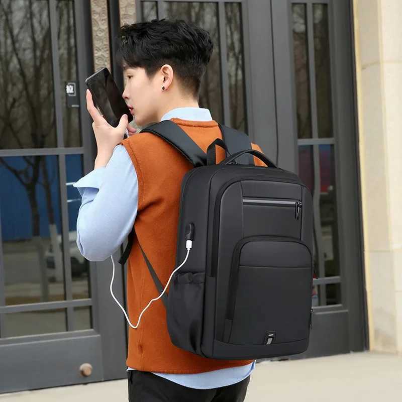 Mens Backpack Large Capacity Waterproof Travel Back Pack Multifunctial Reflective Breathable 17.3inch Laptop Student BagsXJ241026