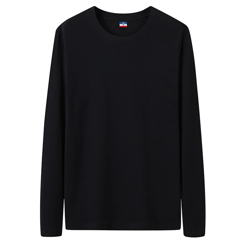Good Quality 4XL 5XL Plus Size TShirts Men Long Sleeves Cotton Tops Male Tees Basic Plain Tshirt Tee Shirts Underwears 241025