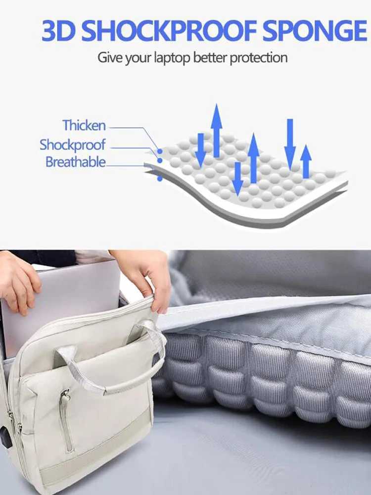 15.6 Inch Laptop Backpack For Women USB Charging Port Business Backpack For Wrok Travel College Bag For Men WomenXJ241026