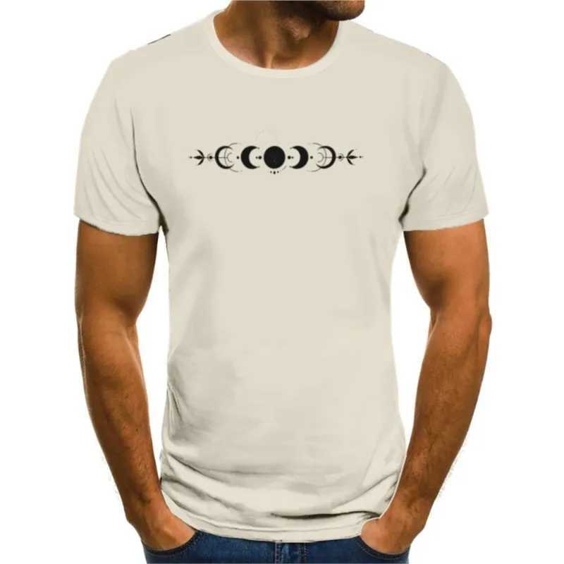 Summer mens T-shirt loose casual Strt round neckline pull-down short sleeved printed mens T-shirt W241026