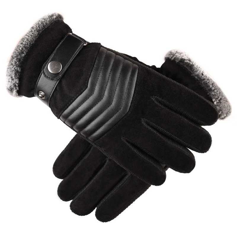 Mens Thick Paddle Gs Polyester Thick Warmth Gs Brown Driving Skiing Winter Russia Winter W241026