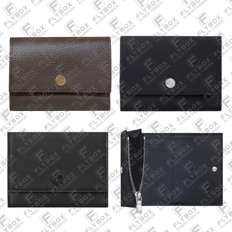 M12598 Victor Short Wallet Key Pouch Coin Purse Credit Card Holder Business Card Holder Unisex Fashion Casual Luxury Designer TOP Quality Fast Delivery