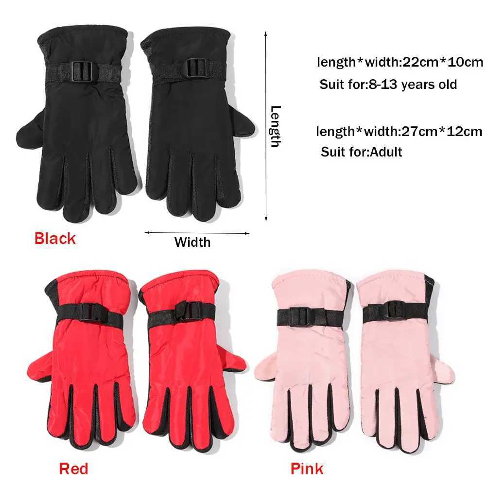 New Children Adult Winter Warmth Gs Boys and Girls Ski Board Windproof and Waterproof Thick Keep Warm Winter Must W241026