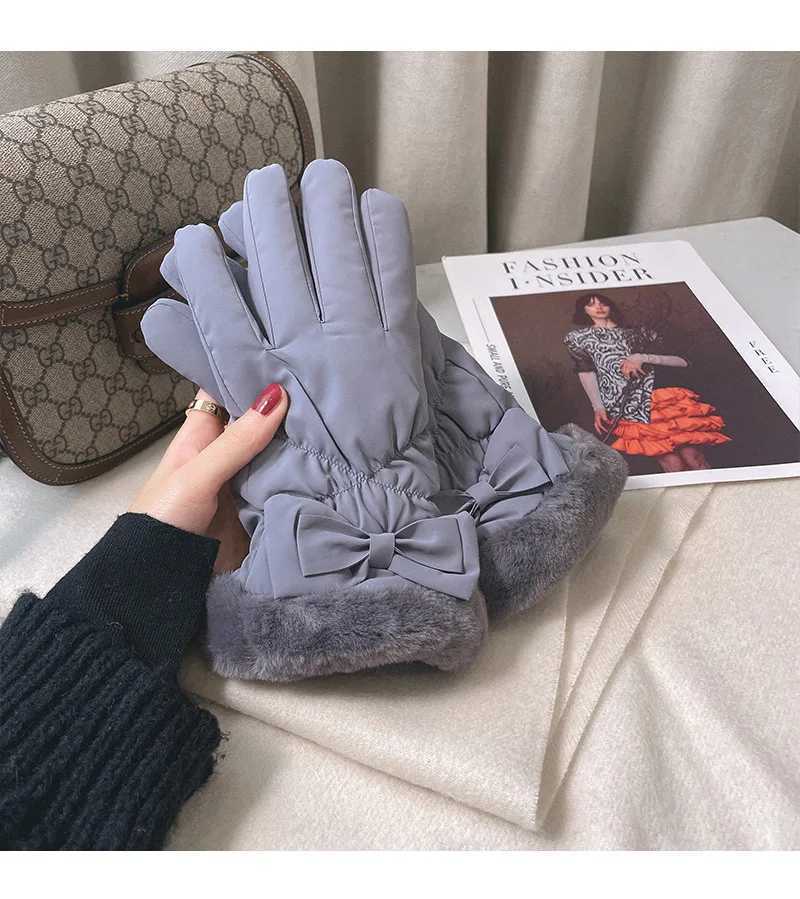 Fashion womens Gs autumn cute warm wrist gloves full finger gloves women outdoor sports women driving skiing touch screen W241026