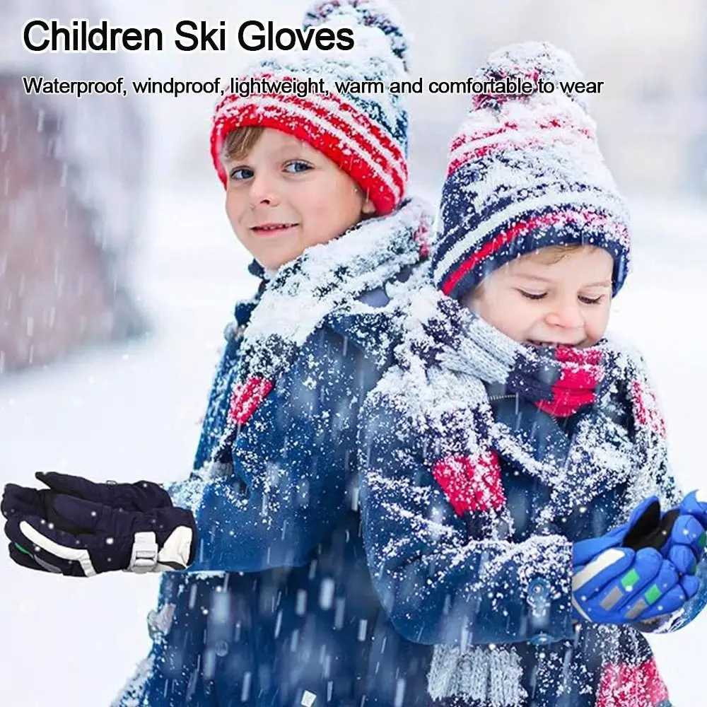 Boys and girls skis windproof Gs childrens winter snow warmth Gs waterproof thickness keeps warm Gs winter must Gs W241026