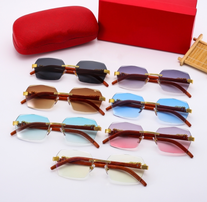 Rimless Sunglasses for Women - Style, Lightweight & Comfortable Fit Z260306