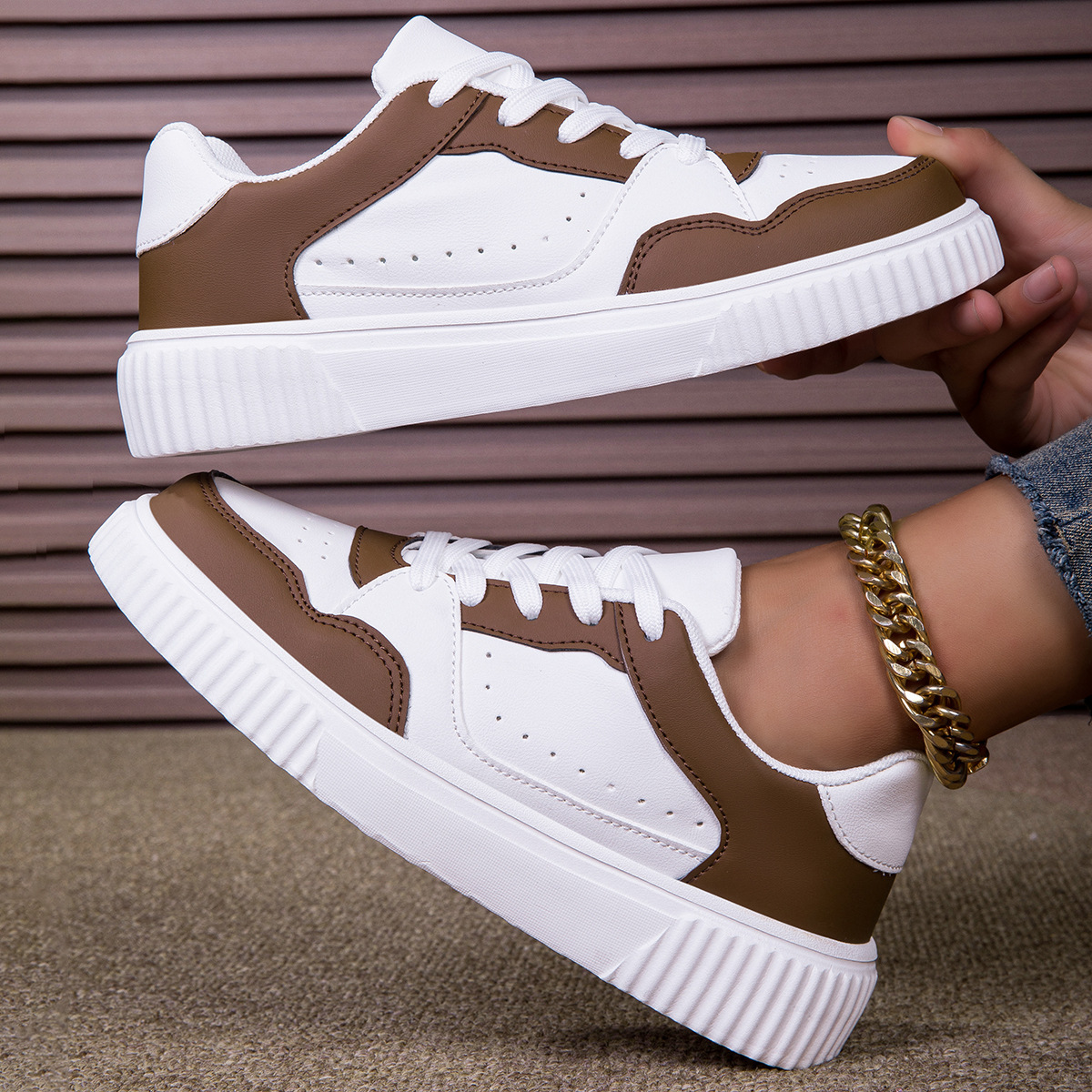 for Men Casual Women Comfortable Breathable Trendy Shoes Non-Slip Wear-Resistant Skateboard Sneakers