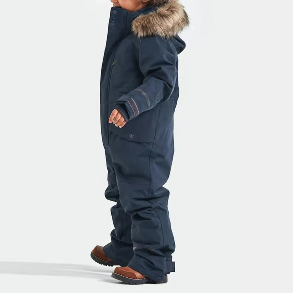Children Ski Jumpsuit Ski Suit Boys Girls Autumn Winter Windproof Warm Outdoor Fleece Jacket Pants Kids Skiing Snowboarding Suit 241025