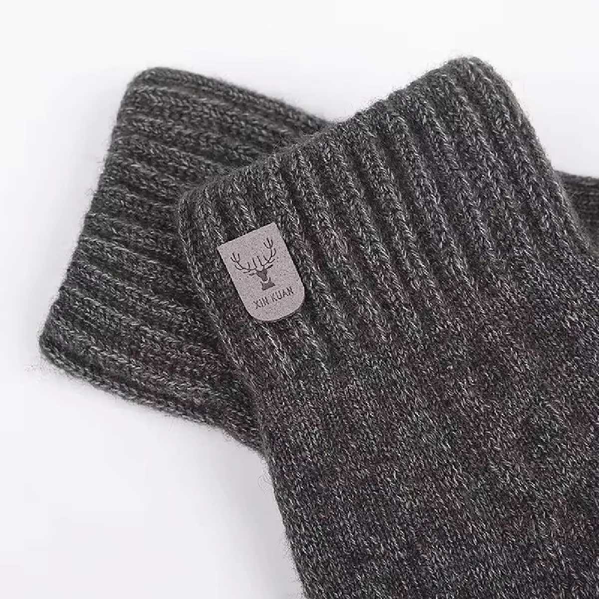 Mens Warmth Gs Winter Touch Screen Plus Wool Gs Cold and Warm Wool Knitted Gs W241026