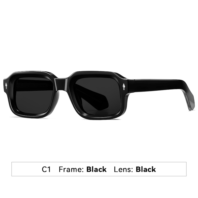 Oval Polarized Sunglasses Men Sun Glasses Women Retro TR90 Vintage Punk Clear Gradient Shades fashion Rivets Driving Fishing small frame square S177 I