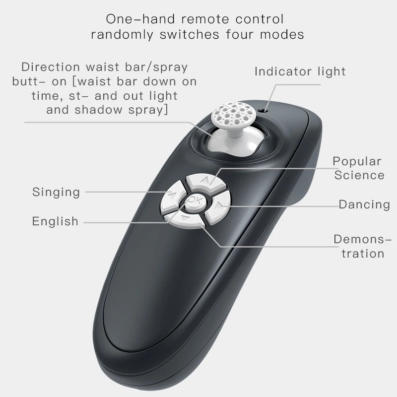 Children 2.4G remote control animal toy intelligent simulation dinosaur Electric WalkingDancing Spraying Toys gifts For kids 241025 - view 6