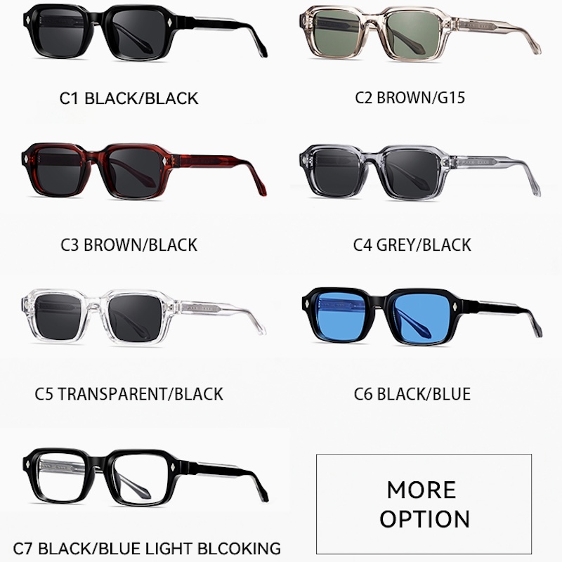 Retro Square Sunglasses Men Rectangle Cool Steampunk Thick Sun Glasses for Women y2k Wrap Around Cyberpunk Futuristic Personalized Shades UV400 Rivets