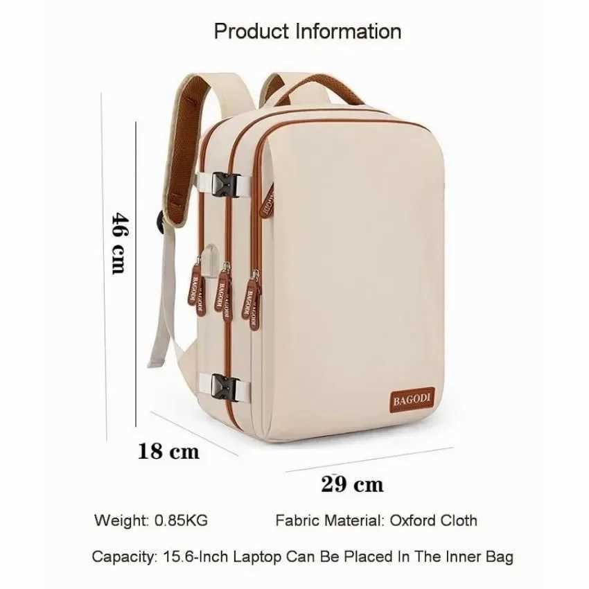 Airplane Travel Backpack For Women Laptop Bag Luggage Large Capacity Business Womens Bags Expandable Multifunctional BackpacksXJ241026