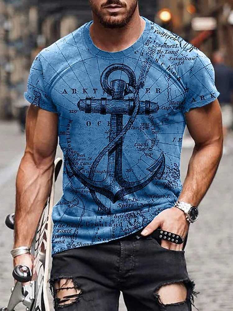 Summer casual daily mens T-shirt outdoor Strt fashion short sleeved top Fathers Day gift floral print mens T-shirt W241026